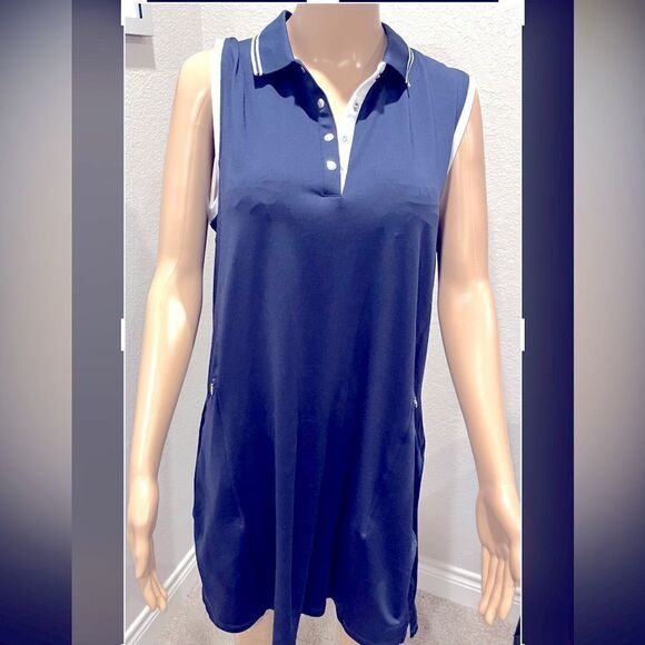 Nwt Callaway UPF 50 sun protection fabric dress w/ pockets. - Picture 2 of 7